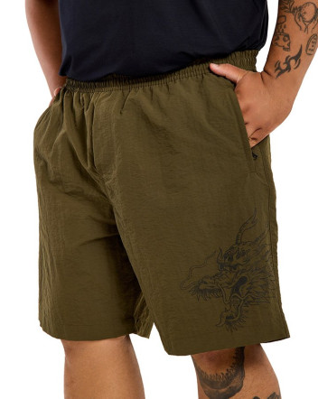 Bermuda Casual Masculina Root Dragon Marrom Knulu