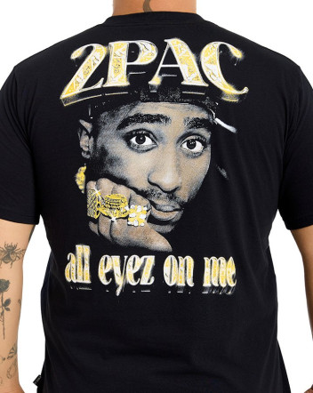 Camiseta Classic 2Pac Eyez Preto Knulu