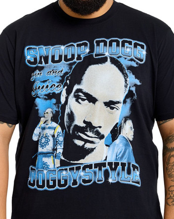 Camiseta Classic Snoop Dogg Preto Knulu