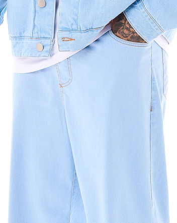 Calça Jeans Masculina Frontier Storm Azul Claro Knulu