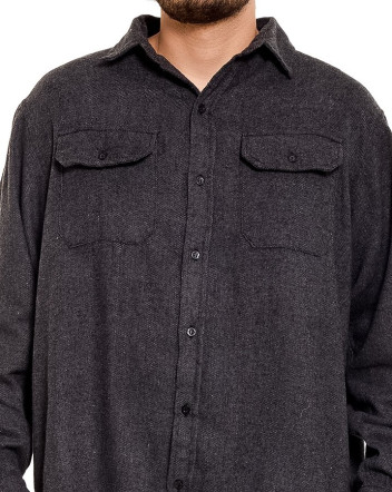 Camisa Oversized Flanelada Chumbo Knulu