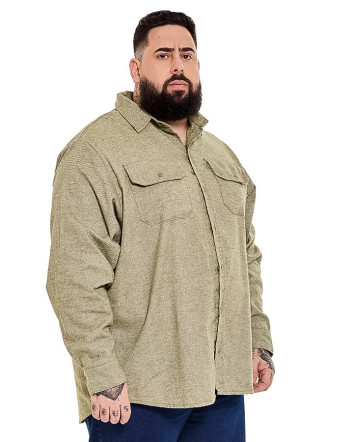 Camisa Oversized Flanelada Verde Knulu