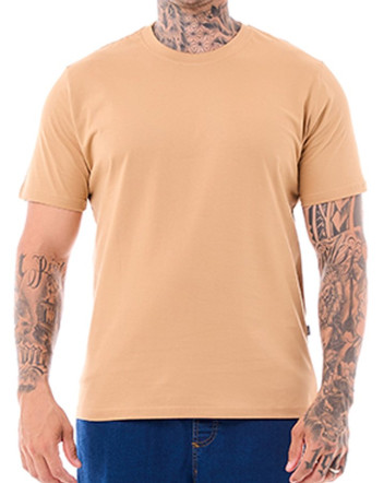 Camiseta Classic Basic Bege Knulu