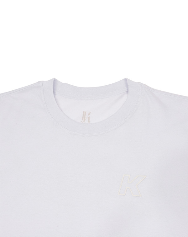 Camiseta Regular Fit Logo Line Branco Knulu 