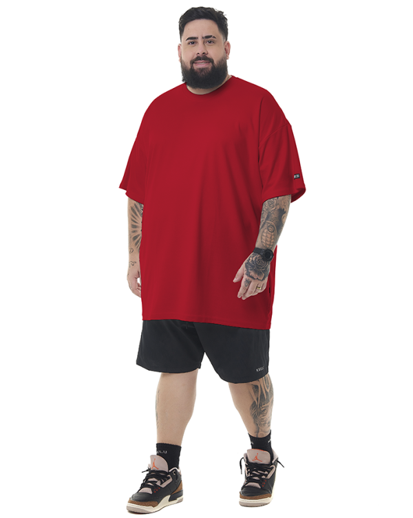 Camiseta Oversized Soft Vermelho Knulu