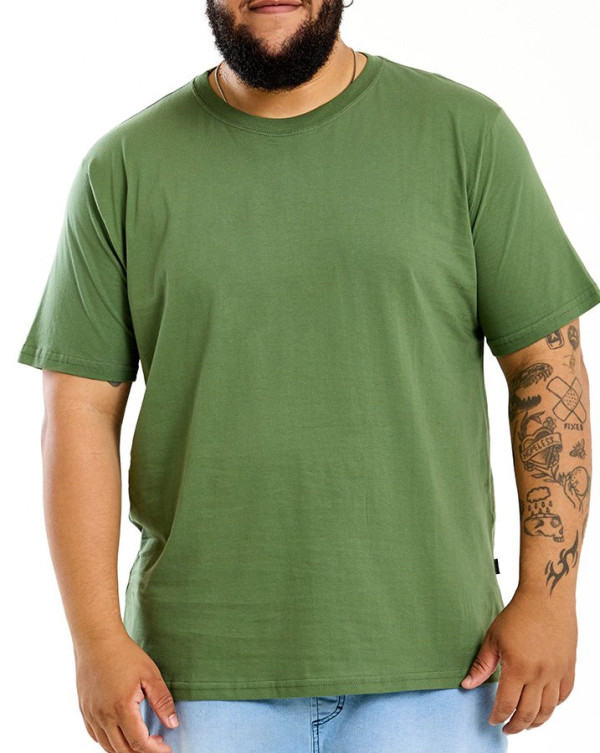 Camiseta Classic Basic Verde Militar Knulu
