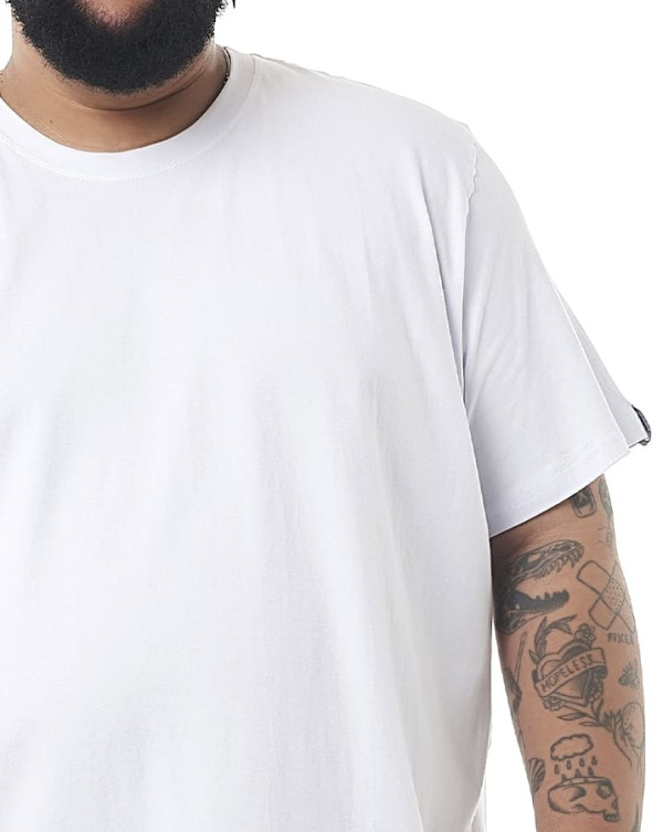 Camiseta Classic Masculina Confort Touch Branco Knulu