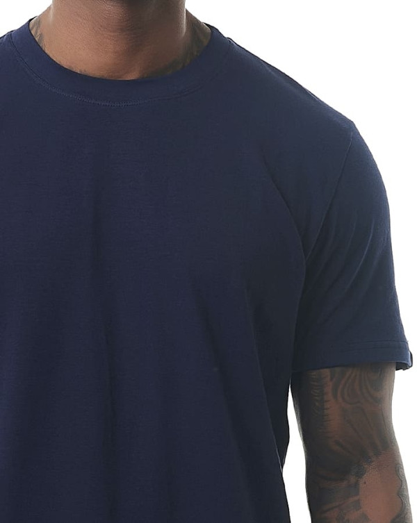 Camiseta Classic Masculina Confort Touch Azul Marinho Knulu