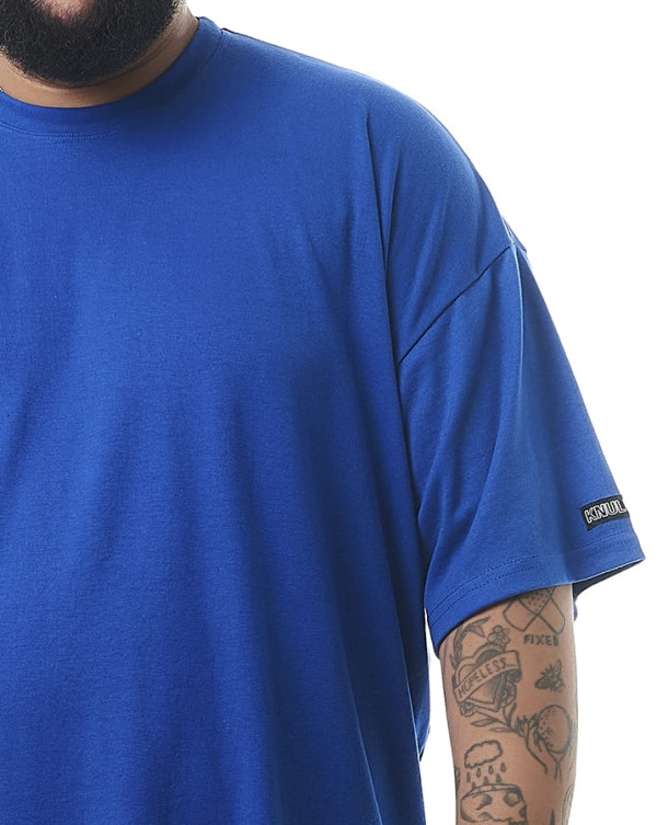 Camiseta Oversized Soft Azul Royal Knulu