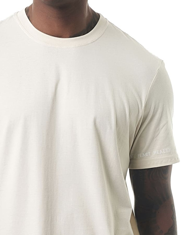 Camiseta Regular Fit Peace Off White Knulu