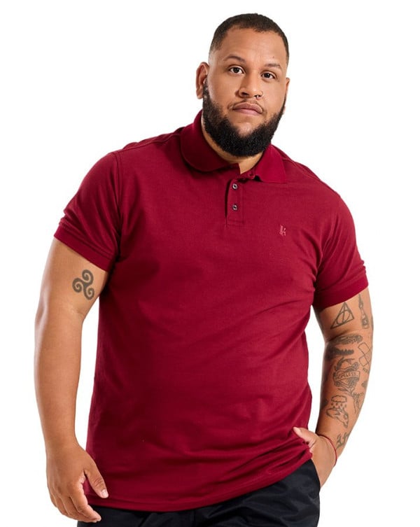 Camisa Polo Masculina Classic Piquet Vinho Knulu