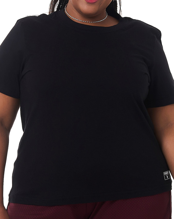 Camiseta Basica Feminina Preto Knulu