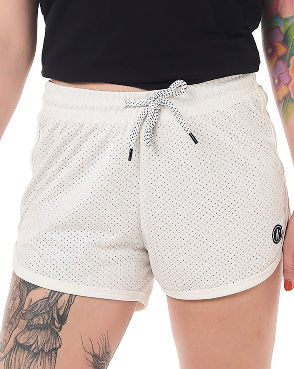 Short Feminino Dry-Fit Off White Knulu