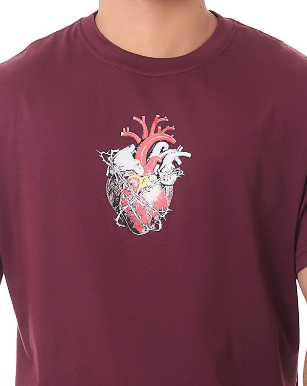 Camiseta Classic Heart Bordô Knulu