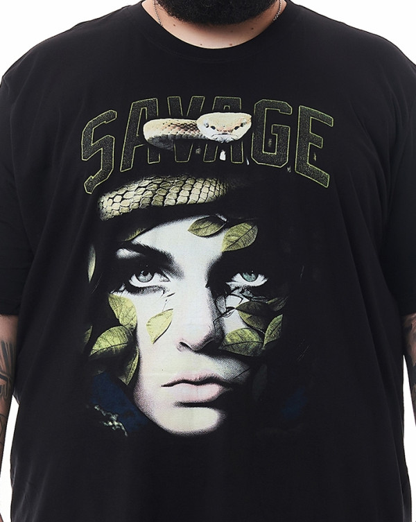 Camiseta Classic Savage Preto Knulu