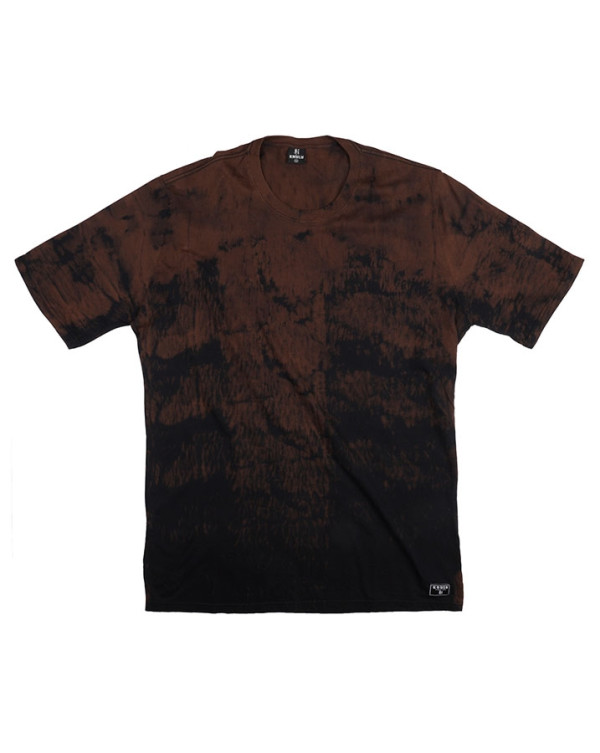 Camiseta Classic Tie-Dye Brown Wash Preto Knulu