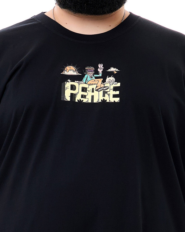 Camiseta Classic Peace Preto Knulu