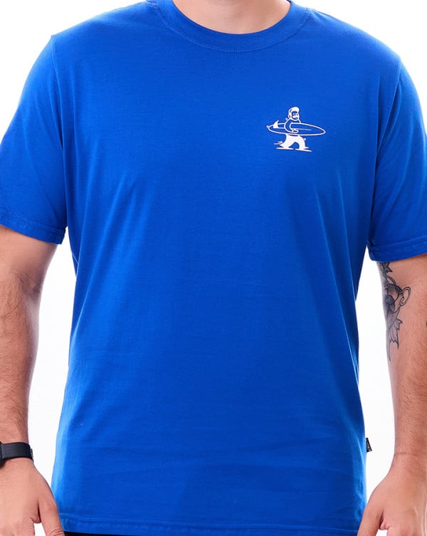 Camiseta Classic Algodão Premium Surf Club Azul Royal Knulu