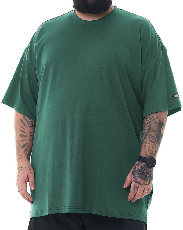 Camiseta Oversized Soft Verde Militar Knulu
