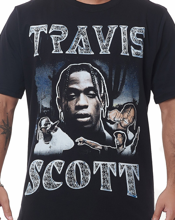 Camiseta Classic Travis Preto Knulu