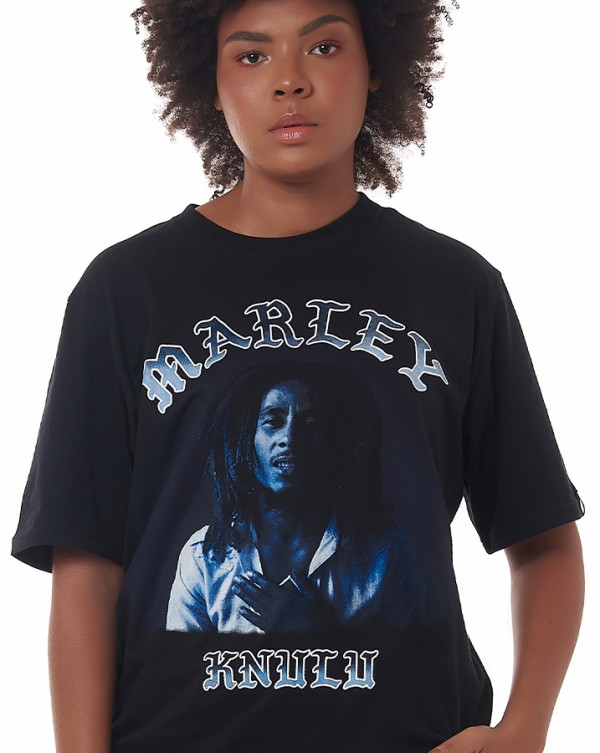 Camiseta Classic Feminina Marley Preto Knulu