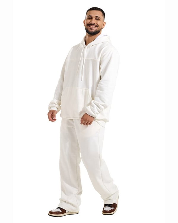 Calça Reta Masculina Cut Moletom Intensity Flanelado Off White Knulu