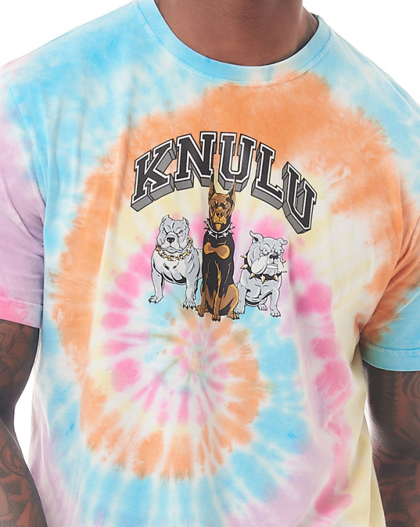 Camiseta Classic Tie-Dye Dogs Out Azul Knulu