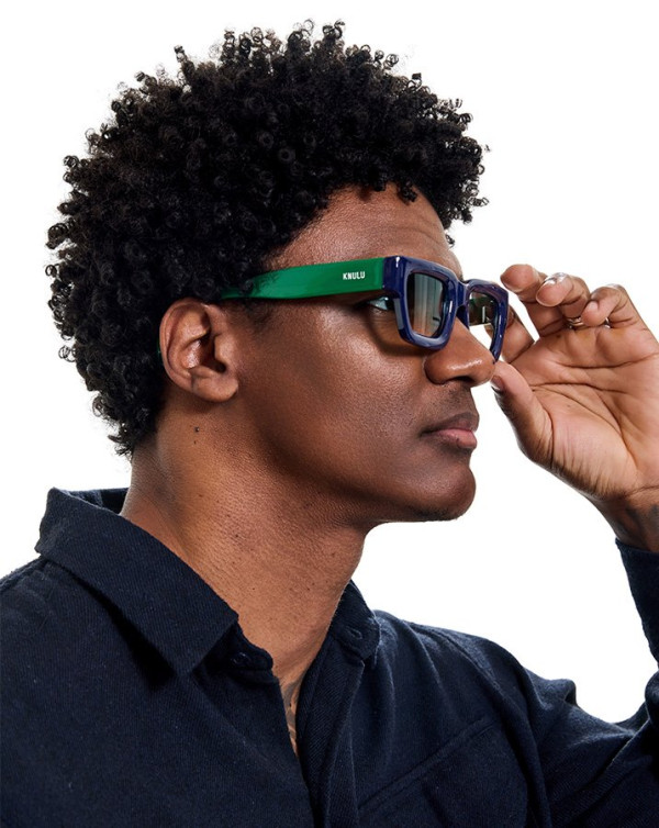 Óculos De Sol Retangular Fade Retro Knulu