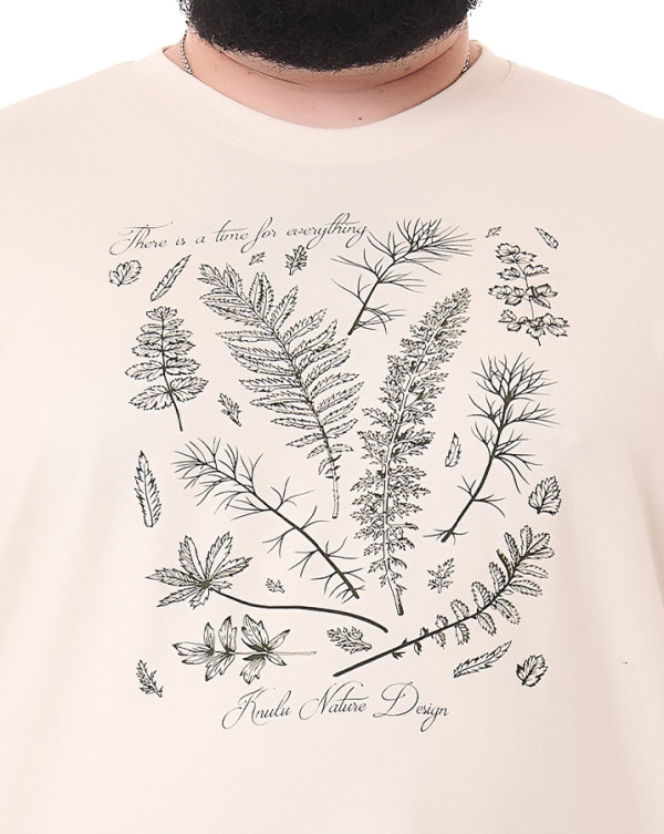 Camiseta Oversized Nature Design Off White Knulu