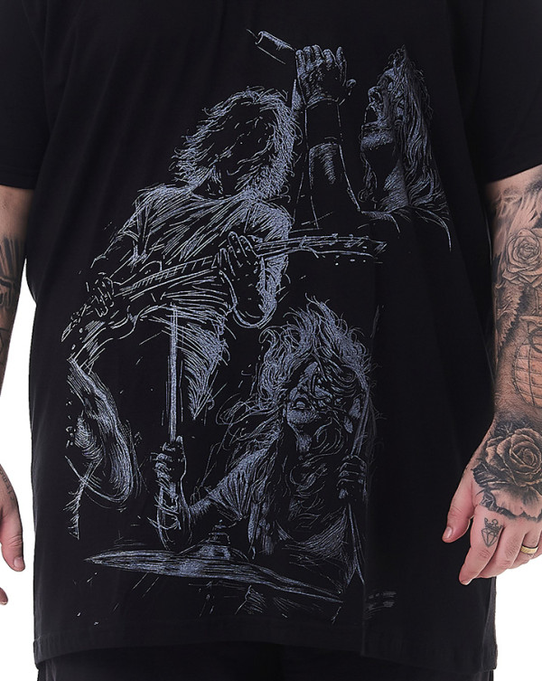 Camiseta Classic Band Preto Knulu