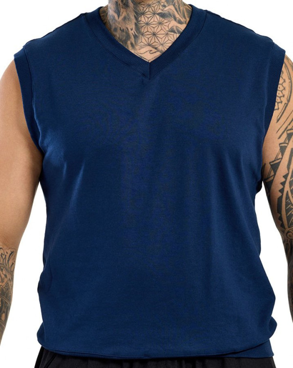 Regata Boxy Colete Gola V Soft Marinho Knulu