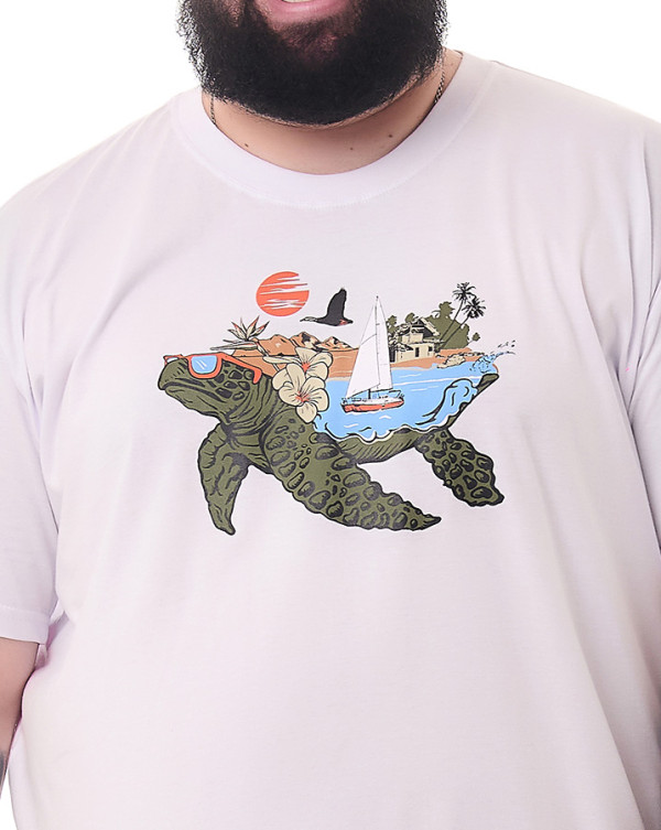 Camiseta Classic Turtle Branco Knulu