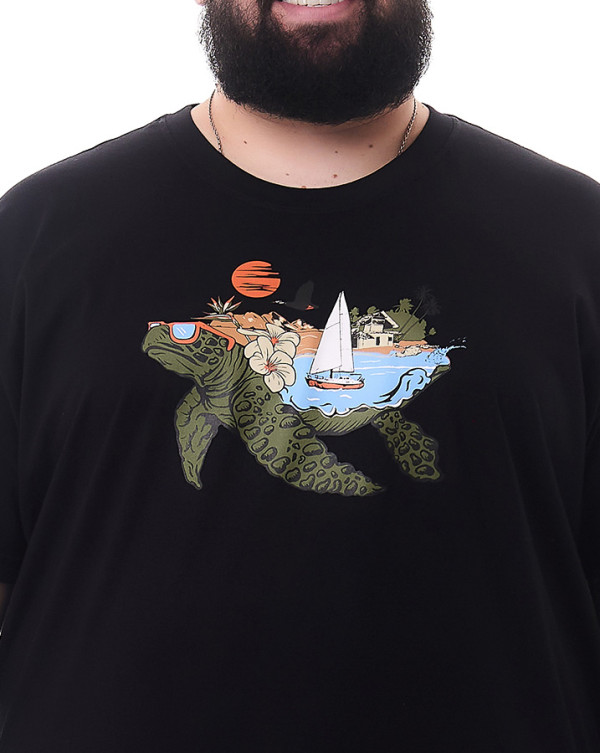 Camiseta Classic Turtle Preto Knulu