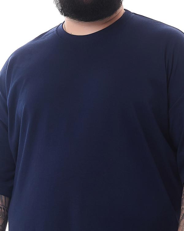 Camiseta Oversized Soft Azul Marinho Knulu