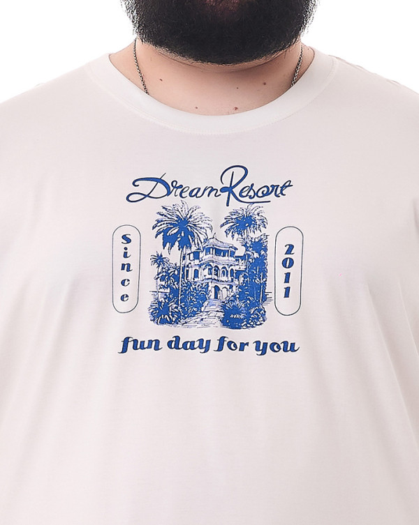 Camiseta Classic Dream Resort Branco Gelo Knulu