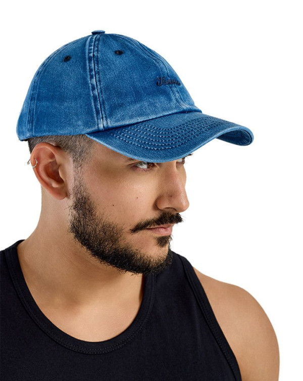 Boné Dad Hat Jeans Destroyer Claro Knulu
