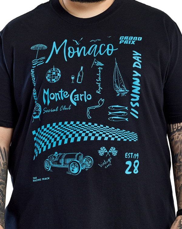 Camiseta Classic Monaco Preto Knulu