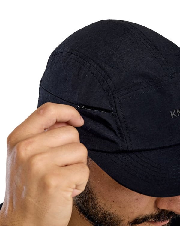 Boné Five Panel Bolso Lateral Preto Knulu