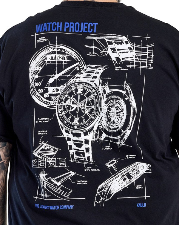 Camiseta Classic Watch Project Preto Knulu