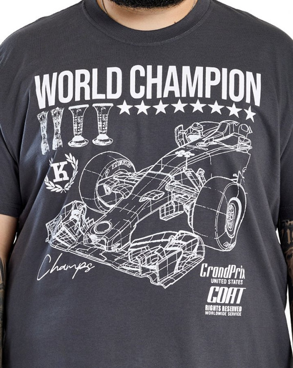 Camiseta Classic World Champion Cinza Knulu