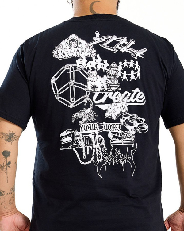 Camiseta Classic Create Your World Preto Knulu