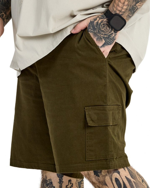 Bermuda Sarja Cargo Casual Oregon Verde Knulu
