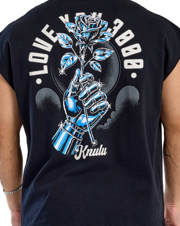 Regata Machão Oversized Love You Preto Knulu