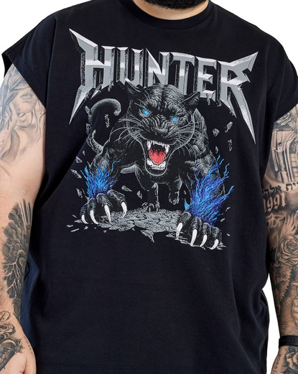 Regata Machão Oversized Hunter Preto Knulu