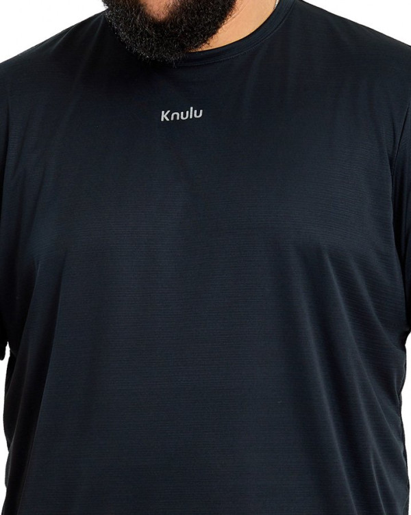 Camiseta Dry-Fit Textura Line Preto Knulu