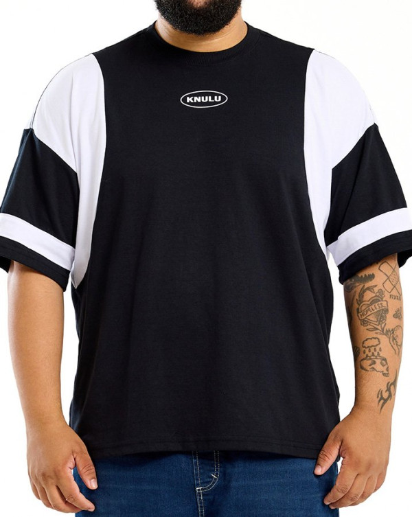 Camiseta Oversized Boxy Cut Side Preto Knulu