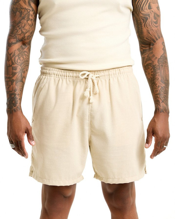 Short Casual  Linen Off White Knulu