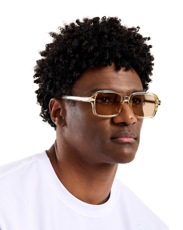 Óculos De Sol Retrô Retangular Nude Knulu