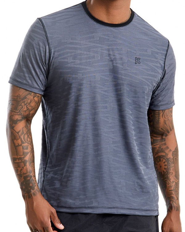 Camiseta Dry-Fit Jacquar Ravena Cinza Knulu