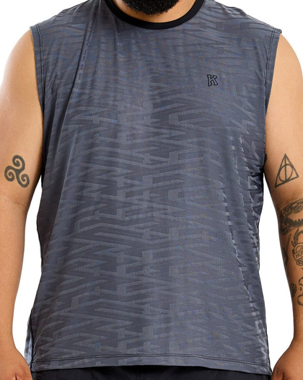 Regata Machão Dry Fit Jacquar Ravena Cinza Knulu